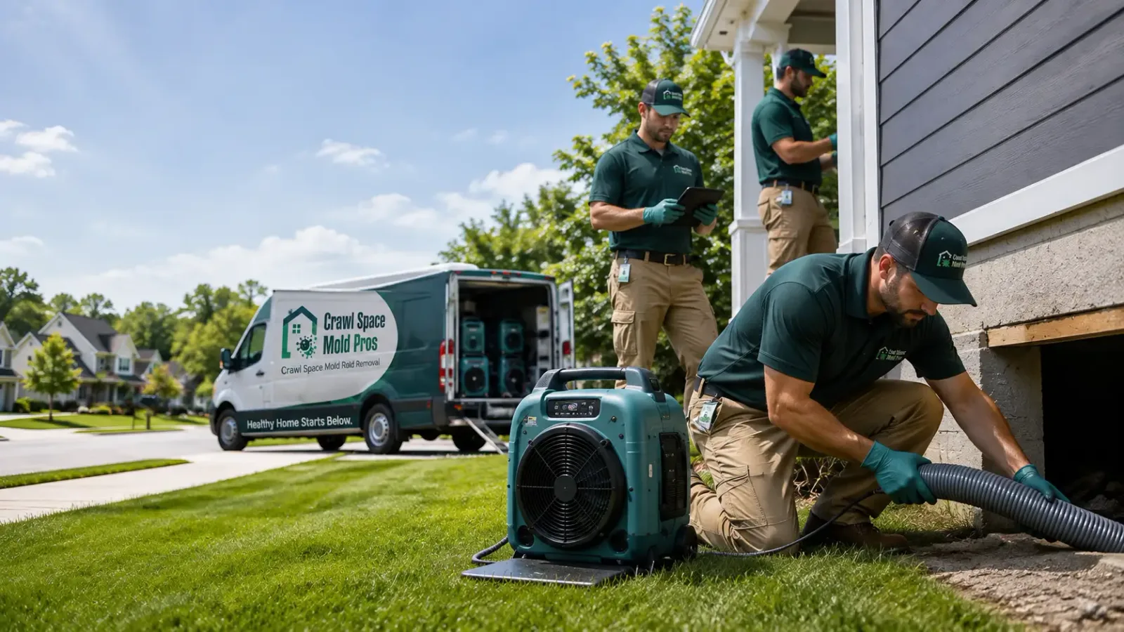 Crawl Space Mold Removal in Clarington, PA